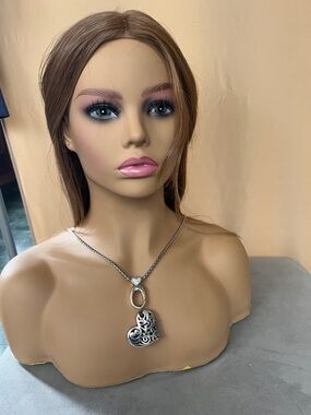 Brighton Silver Heart Scroll Pendant 31’ Necklace